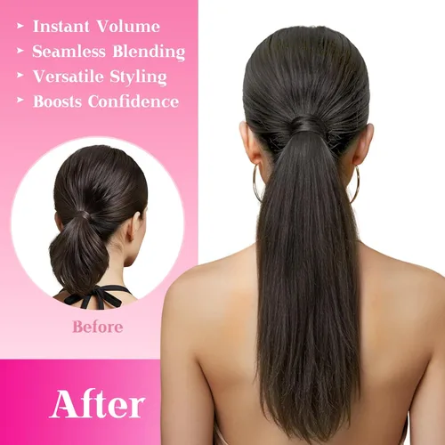 Miniatura 5 de Ve Sunny - Extensión de cabello humano real con pinza, extensiones de cabello lacio con clip, color marrón moca, 20 pulgadas, 2.82 oz