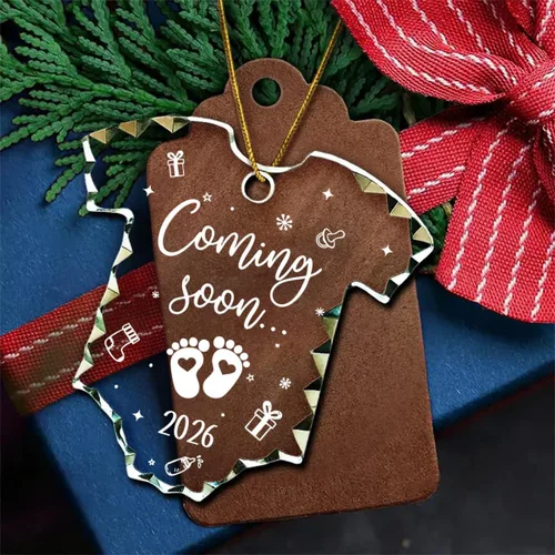 Miniatura 6 de Jesuspirit Adorno de bebé esperando 2025 – Regalos para futuros padres, padres que esperan ser regalos únicos 2025 – Adorno de Navidad de cristal