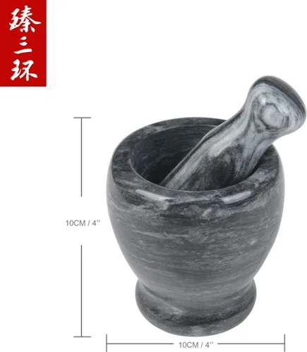 Miniatura 4 de ZhenSanHuan - Mortero de piedra de granito natural y trituradora sólida y duradera (granito)