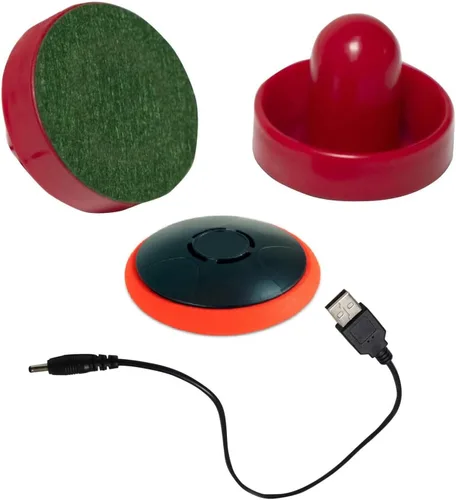 Discos y paletas de hockey de aire, discos flotantes recargables para cualquier superficie plana, incluyen un cable de carga y discos electrónicos