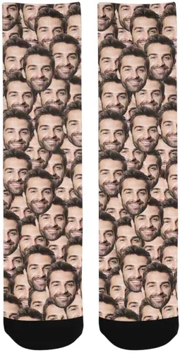 Miniatura 4 de Calcetines personalizados con foto para mascotas, huesos de pescado, huellas de gatos y perros, calcetines con imagen para hombres y mujeres