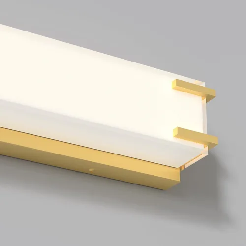 Miniatura 4 de Lámparas LED para baño sobre espejo, luz de tocador de 16 pulgadas con pantalla blanca lechosa, luz diurna 4000K, acabado cromado, barra de baño