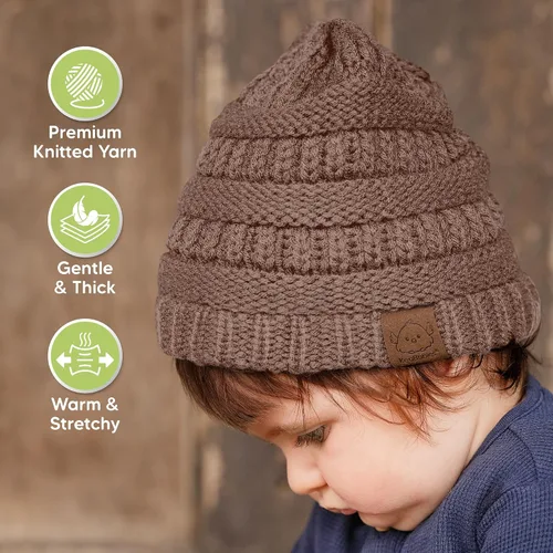 Miniatura 94 de KeaBabies 3-Pack Baby Beanies for Boys, Girls - Stretchy Knit Baby Hats, Cute Newborn
