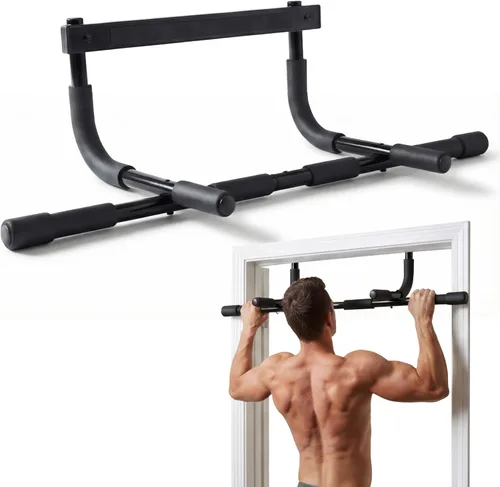 Miniatura 10 de DMoose Fitness Pull Up Bar for Doorway - Upto 250 Lbs Capacity, No Screwing or Slipping, Hanging Pullup & Chin Up Bar for Door Frame - Multi Padded