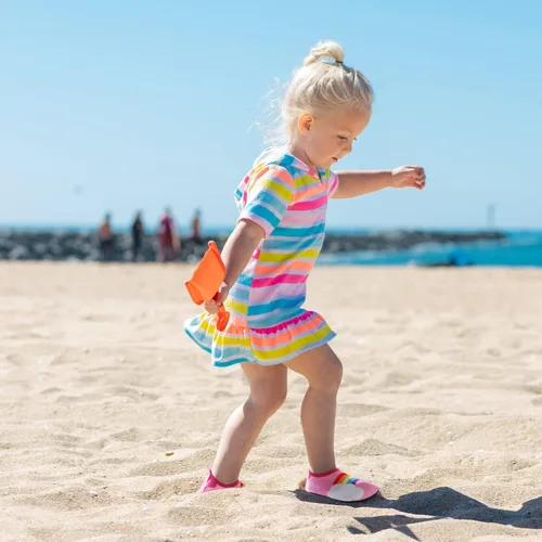 Miniatura 4 de Zapatos de agua para niños al aire libre, secado rápido, calcetines acuáticos para deportes, playa, natación, surf, ligeros, para niños pequeños