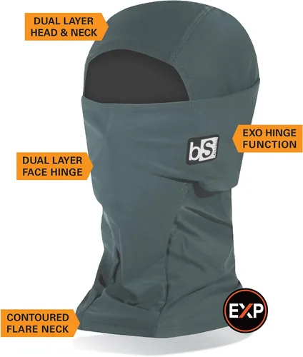 Miniatura 2 de BLACKSTRAP Expedition - Pasamontañas con capucha y doble capa para clima frío, para hombres y mujeres para mayor calidez, Negro