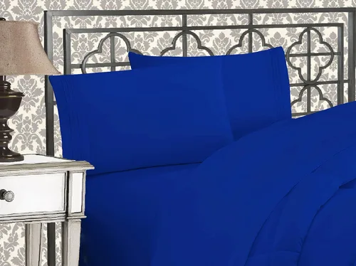 Miniatura 55 de Elegant Comfort Juego de sábanas de 4 piezas de microfibra de alta calidad hotelera 1500 resistentes a las arrugas y a la decoloración, ultra suave
