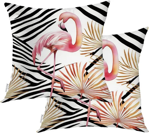 Miniatura 26 de Fundas de almohada con diseño de pinos y pájaros, bayas rojas, hojas de acebo, fondo beige, funda de cojín de mezcla digital, funda de almohada