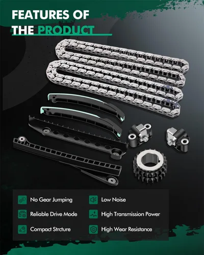 Miniatura 5 de SCITOO 9-4201S 9-4202S Kit de cadena de distribución del motor Reemplaza para Ford para Lincoln Expedition F-150 F-250 Super Duty F-350 Super Duty