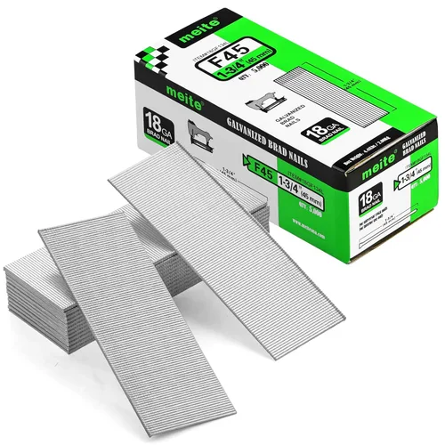 Miniatura 17 de meite F19 Brad Nilas, Clavo galvanizado calibre 18 de 3/4 pulgadas para pistola de clavo neumática eléctrica (12 cajas)