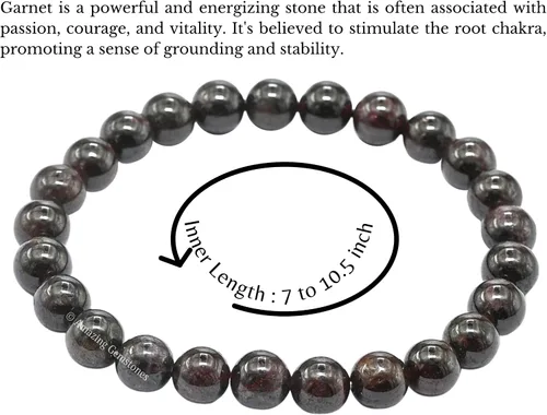 Miniatura 321 de Amazing Gemstone Crystal Bracelet for Women Men's Gifts - Protection Healing Crystal Bracelet - 8mm Gemstone Beaded Stretchable Bracelet Pulseras