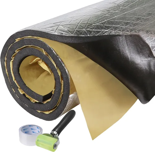 Alfombrilla Insonorizante Resistente al Calor de 5/8 Pulgadas de Grosor, Espuma de Celda Cerrada de 15 mm para Capó de Automóvil, Aislamiento
