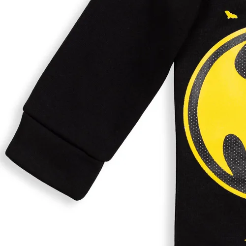 Miniatura 5 de DC Comics Justice League Batman - Sudadera con capucha de forro polar con media cremallera