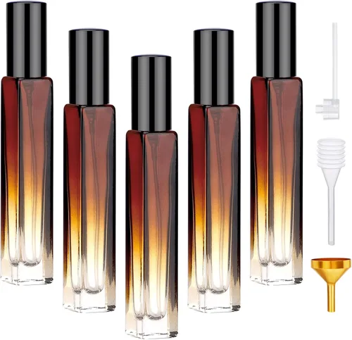 Miniatura 25 de Segbeauty 5 Pack de botellas de spray de vidrio rellenables de 10 ml para perfume, botella de colonia de niebla fina mini vacía de viaje de 10 ml