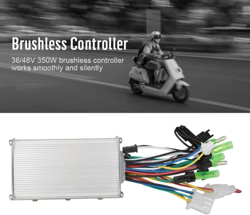 Miniatura 5 de Dioche Controlador de velocidad del motor, controlador de motor de cepillo eléctrico, controlador de motor Brainpower de 36V/48V 350W para scooter