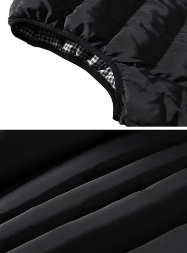 Miniatura 5 de Vcansion Chaleco de abrigo acolchado con cuello alto casual para hombre