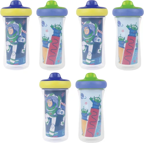 The First Years Disney/Pixar Toy Story - Vasos para beber con aislamiento, 9 onzas (paquete de 6)