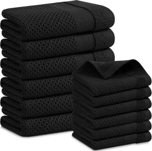 Miniatura 48 de Homaxy Paños de cocina 100% algodón, paquete de 8 – 12 x 12 pulgadas, tejido de gofre, muy suaves y absorbentes, paños de cocina de secado rápido