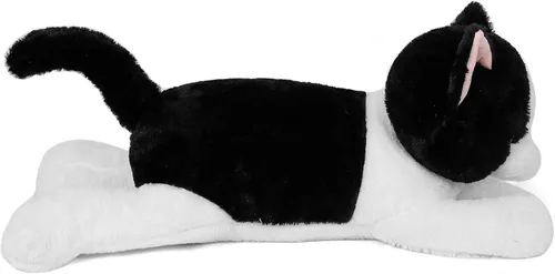 Miniatura 5 de JellyMallow Animales de Peluche con Peso de Gato de 5 libras y 24 pulgadas, Almohada de Felpa de Gato con Peso Acurrucable Peluches Gigantes Regalos