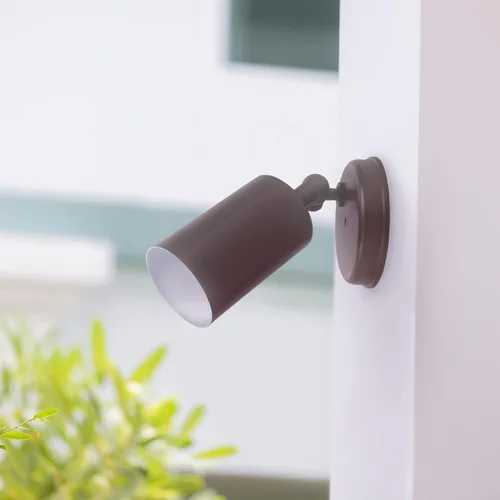 Miniatura 10 de NICOR Iluminación 50W bronce solo cilindro ajustable seguridad luz de inundación (11518)