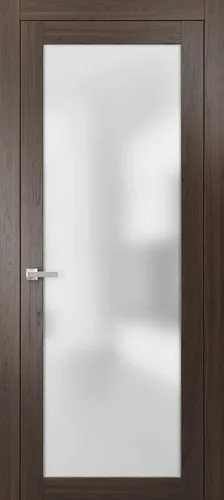 Miniatura 13 de SARTODOORS Puerta francesa sólida de 18 x 80 pulgadas Planum 2102 Oak Marco de panel regular individual manija Puertas resistentes para baño