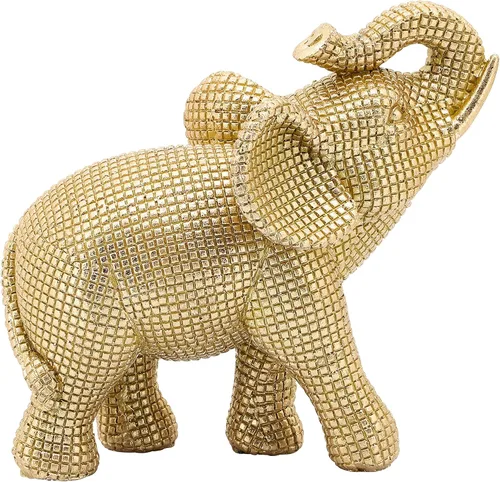 Miniatura 8 de Figura decorativa de elefante de resina para decoración del hogar y el baño, estatua de adorno para escritorio de oficina, sala de estar