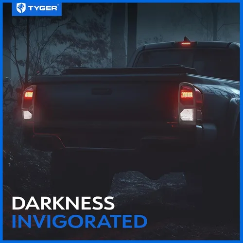 Miniatura 3 de Tyger Auto Pauldrons - Fundas protectoras de luz trasera de aleación de aluminio fundido de alta calidad compatibles con Toyota Tacoma 2016-2023
