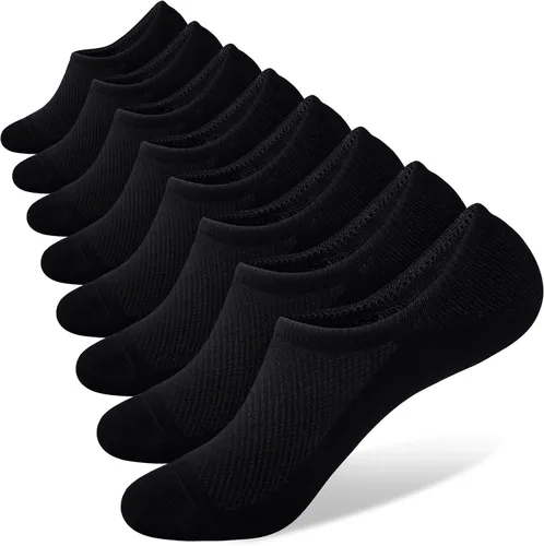Miniatura 9 de SIXDAYSOX Calcetines invisibles para hombre, paquete de 6/8 unidades, de algodón, finos, corte bajo, antideslizantes para zapatos planos, tenis