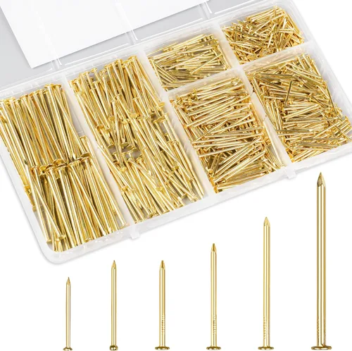 Miniatura 8 de KURUI Clavos negros para colgar decoración de pared, tapices, cuadros, kit de 700 piezas de clavos para colgar para dormitorio, baño, oficina, 6