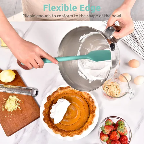 Miniatura 4 de Espátula de silicona extra grande de 14 pulgadas: U-Taste resistente al calor de 600ºF, flexible, para mezclar, remover, cocinar, raspar, hornear