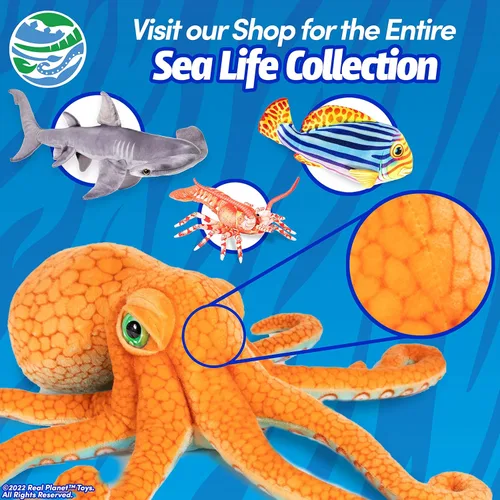 Miniatura 5 de Real Planet Peluche de pesca – Sockeye Salmon Trucha Bass Peluche de peluche para niños, regalos de pesca para hombres, juguetes de peluche de peces