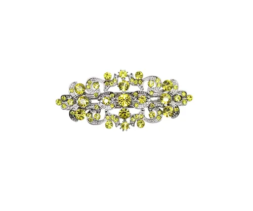 Miniatura 26 de Faship Precioso pasador floral de cristal AB Rhinestone