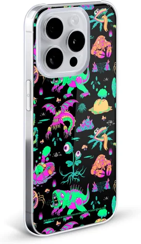 Miniatura 2 de Head Case Designs Funda rígida con licencia oficial de Rick and Morty Aliens Season 3, compatible con Apple iPhone 14 Pro Max