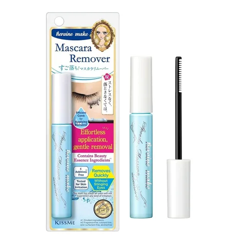 Heroine Make by KissMe Speedy Removedor de Rímel, Removedor de Maquillaje de Ojos Suave para Rímel a Prueba de Agua, Limpiador de Acción Rápida y No