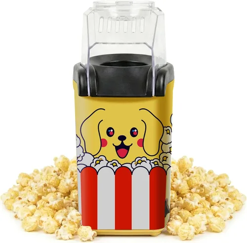 Divertida máquina de palomitas de maíz, máquina de palomitas de maíz, eléctrica con bandeja de fusión de mantequilla, mini máquina eléctrica,