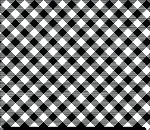 Miniatura 26 de HTV con estampado de día a cuadros (19.66 x 12 pulgadas) - Tablero de ajedrez B&W
