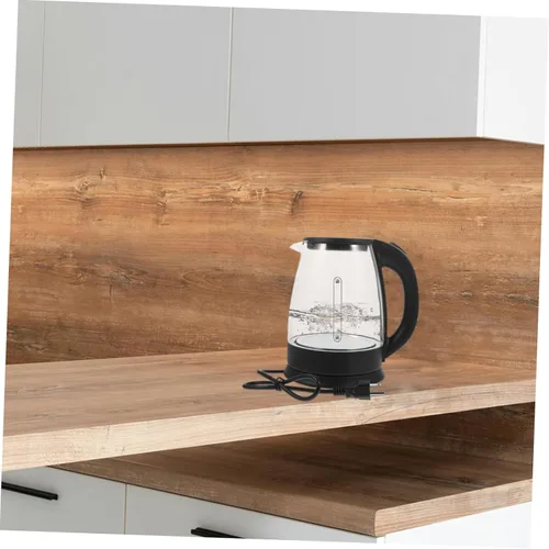 Miniatura 2 de Mikinona Hervidor de agua eléctrico de gran capacidad, caldera de apagado automático, cuerpo de borosilicato alto, caldera multifuncional