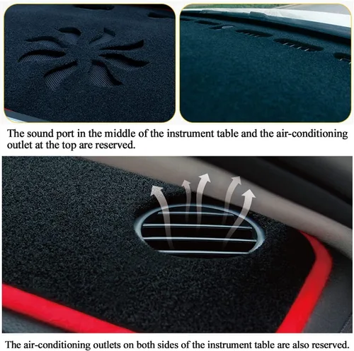 Miniatura 3 de Cubierta de tablero personalizada para Corolla 2007 2008 2009 2010 2011 2012 2013 antideslizante decoración interior parasol deslumbrante protector