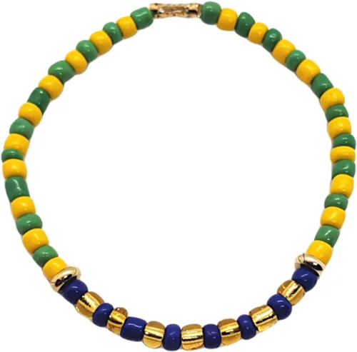 Miniatura 32 de Hecho a mano contra el mal de ojo orishas joyería de protección Ilde elástico elástico ajustable con cuentas unisex amuleto pulsera conjunto