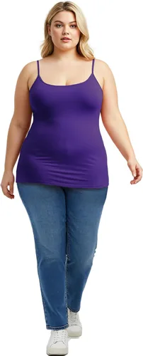 Miniatura 48 de Emmalise Camisola larga casual básica para mujer, con tirantes ajustables, top en capas