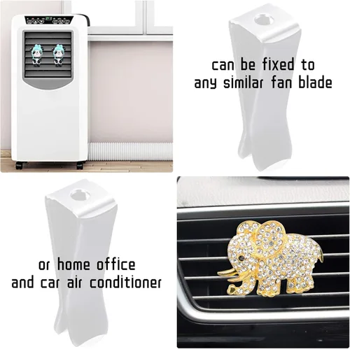 Miniatura 7 de Frienda Clips de ventilación para ambientadores de coche, accesorios de coche, ambientador de aire con cabeza cuadrada, clips de perfume para salida