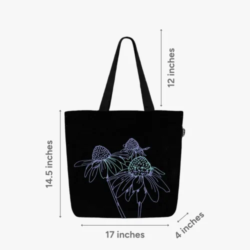 Miniatura 93 de Ecoright Bolsa de lona estética para mujer, bolsa grande con cremallera y bolsillo, bolsa de mano para mujer, para yoga, trabajo, playa