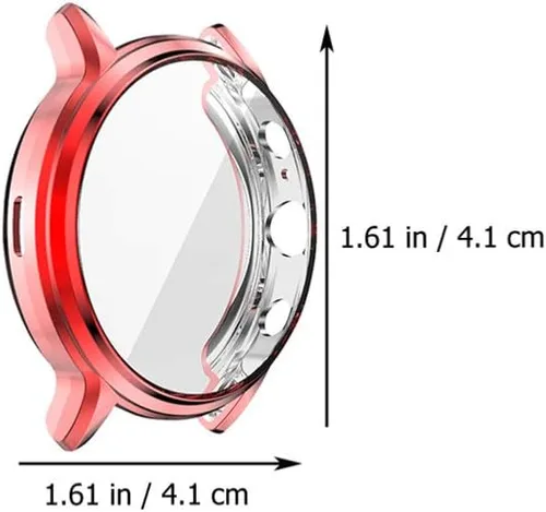 Miniatura 2 de Mikikit Funda de reloj compatible con Fossil 5 Carlyle, funda protectora de TPU para reloj, 5 unidades, color aleatorio