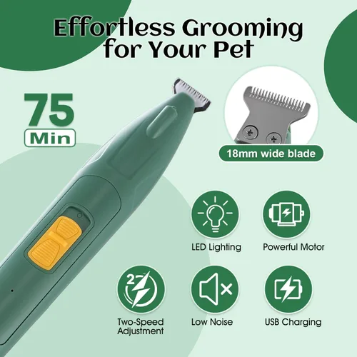 Miniatura 4 de Herramienta para eliminar el pelo de las orejas de los perros — Polvo para orejas de 30g, pinza hemostática de 5.5 pulgadas y recortadora de orejas