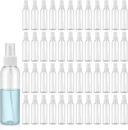 Miniatura 9 de TRENDBOX Botellas de spray de tamaño de viaje de 4 onzas, paquete de 12 botellas pequeñas de plástico vacías de niebla fina, a prueba de fugas, sin