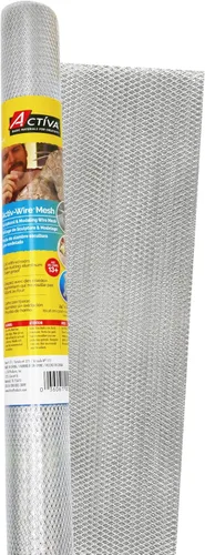 Activa Activ-Wire - Hoja de malla de tejido grande, 24 pulgadas x 10 pies, apta para horno y perfecta para apoyo escultórico, artes y manualidades