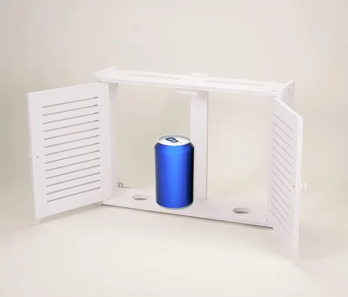 Miniatura 4 de Caja de almacenamiento Wifi Montaje en pared Router Wifi Caja de almacenamiento Router Modem Montaje en pared (obturador pequeño)