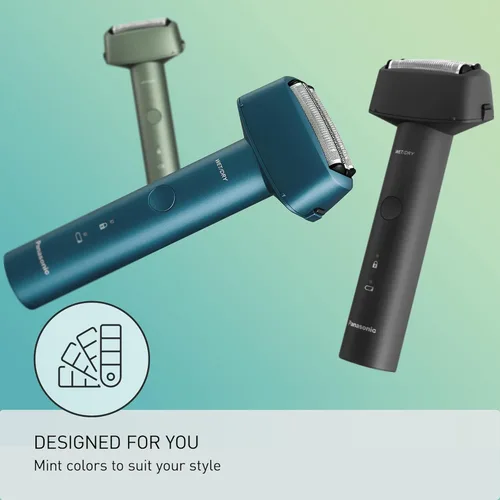 Miniatura 7 de Panasonic Maquinilla de afeitar eléctrica para hombres, afeitadora en seco y húmedo con sistema de corte de 3 cuchillas, mango ergonómico y carga