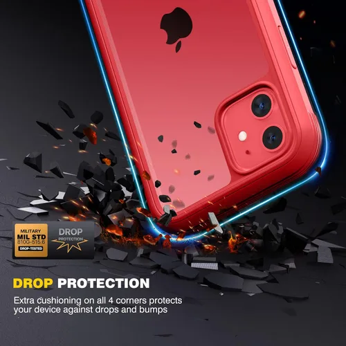 Miniatura 22 de Diaclara Funda diseñada para iPhone 16, mejorada [protección completa de la cámara], carcasa resistente de cuerpo completo con protector de pantalla