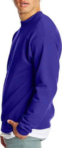Miniatura 3 de Hanes EcoSmart - Sudadera de vellón, sin botones, para hombre, mezcla de algodón, sudadera con cuello redondo, paquete de1o2